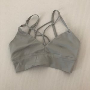 Alo Deluxe Sports Bra - Dove Grey
